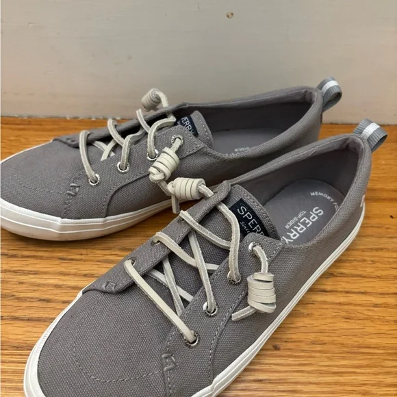 Sperry Women’s Crest Triple Sneaker – Grey Canvas, Memory Foam, Platform Sneaker - View #3
